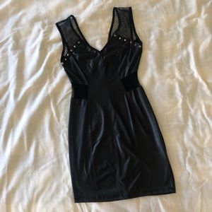 2b bebe mini black dress